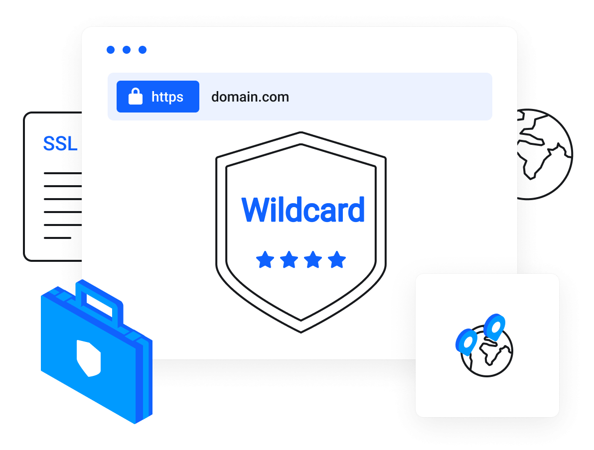 Protect unlimited subdomains with a single certificate.