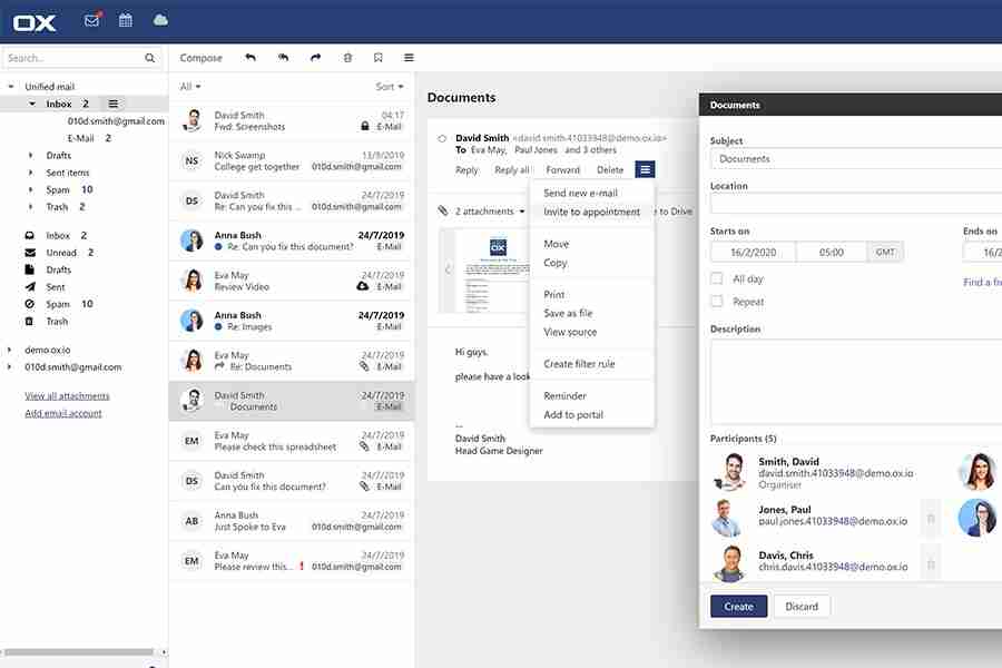 Crea y envía documentos fácilmente